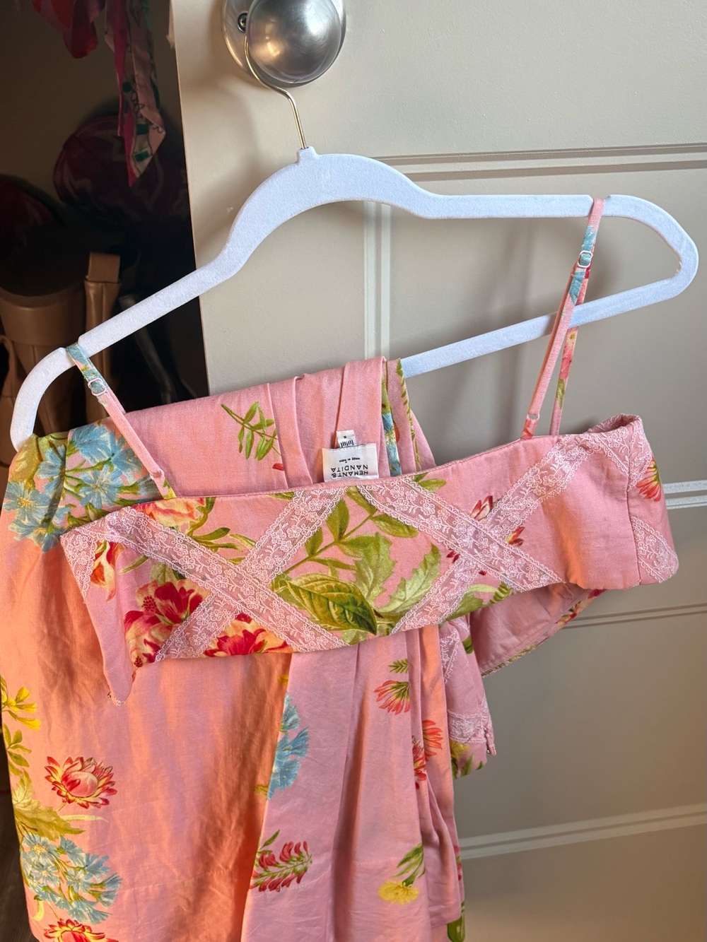 Herment and bandits Pink Floral Maxi Skirt set - Lightweight Summer Midi - Picture 2 of 2